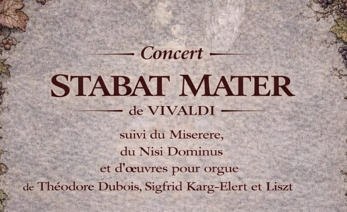 29 mars | Concert Stabat Mater de Vivaldi à l'église Saint-Nicolas